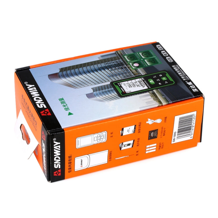 SNDWAY SW-100G Green lLght Digital Laser Tape Sensor Range Finder - Laser Rangefinder by SNDWAY | Online Shopping UK | buy2fix