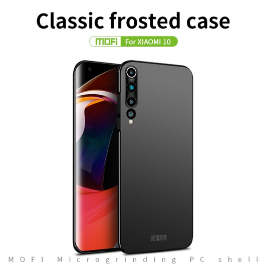 For Xiaomi Mi 10 MOFI Frosted PC Ultra-thin Hard Case(Gold) by MOFI