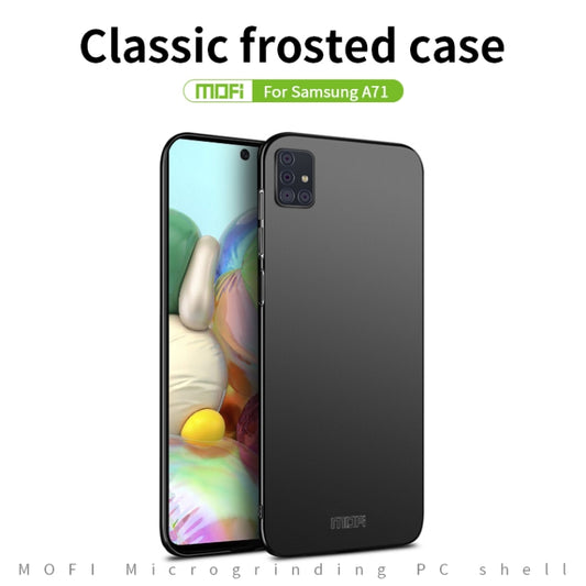 For Galaxy A71 MOFI Frosted PC Ultra-thin Hard Case(Black) by MOFI