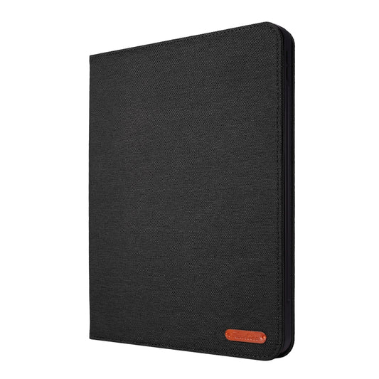 For iPad Pro 11(2020) Horizontal Flip TPU + Fabric PU Leather Protective Tablet Case with Name Card Clip(Black) - iPad Pro 11 (2020) Cases by buy2fix | Online Shopping UK | buy2fix