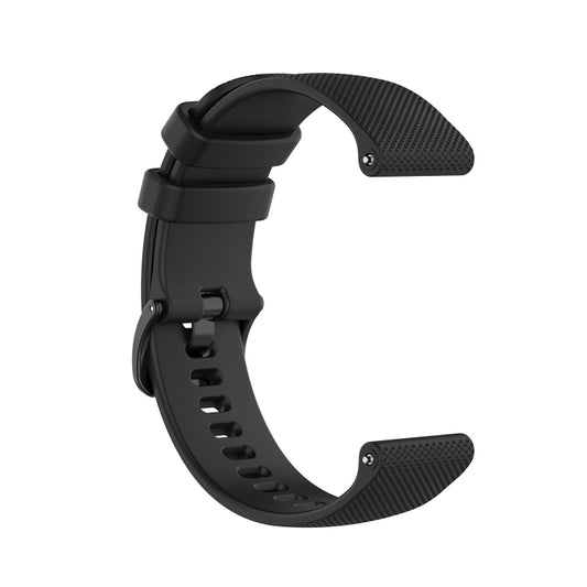 For Garmin Vivoactive 4 22mm Silicone Watch Band(Black) by buy2fix