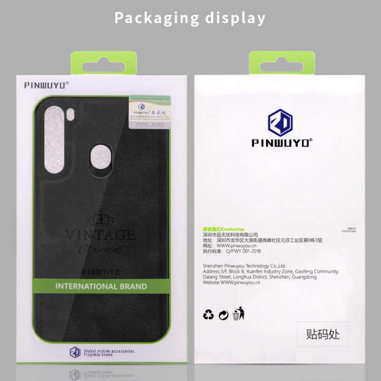 For Galaxy A21 PINWUYO Zun Series PC + TPU + Skin Waterproof And Anti-fall All-inclusive Protective Shell(Black) by PINWUYO