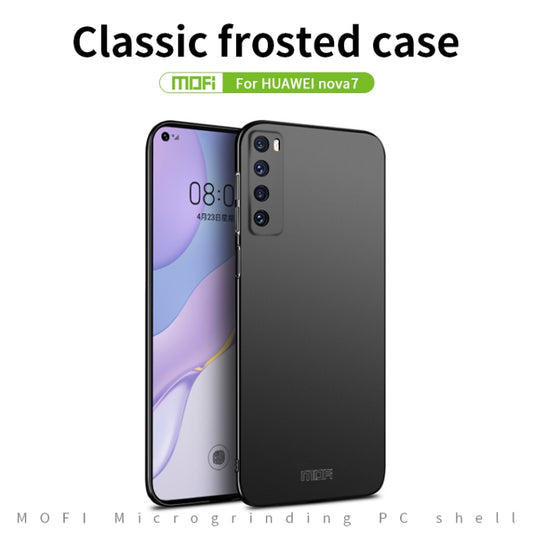 For Huawei Nova 7 MOFI Frosted PC Ultra-thin Hard Case(Blue) by MOFI