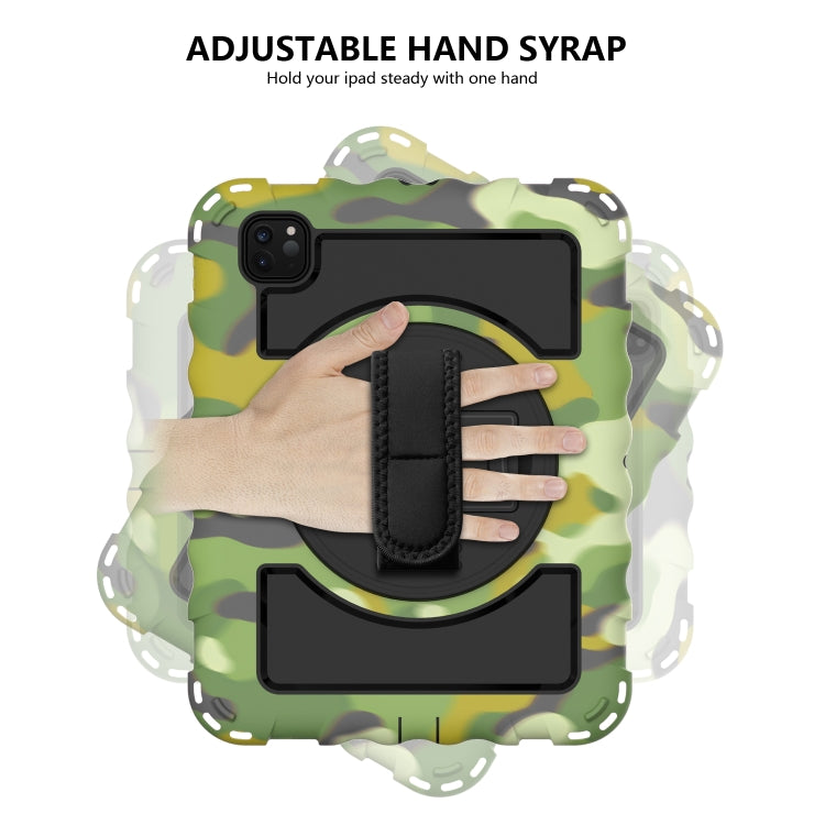 For iPad Pro 11 (2020) PC + Silicone Shockproof Combination Tablet Case with 360 Degree Rotating Holder & Handle(Camouflage) - iPad Pro 11 (2020) Cases by buy2fix | Online Shopping UK | buy2fix