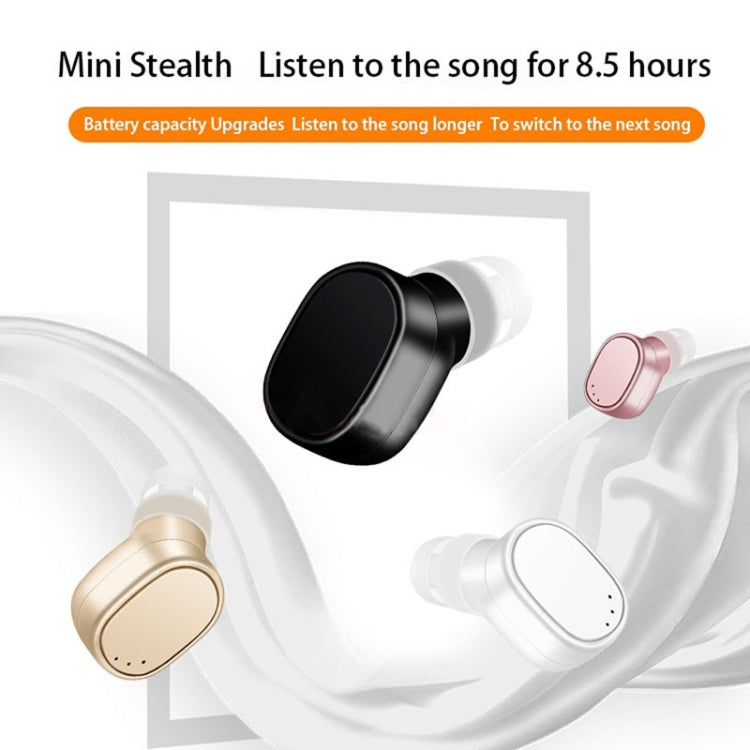 LESIRI X12 Bluetooth Headset Mini Wireless Earphone Portable USB Magnetic Charging Headset Sport Earbud Headset for iPhone(White) by buy2fix