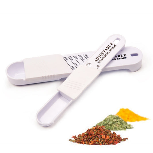 Creative Gadgets Adjustable Plastic Measuring Spoons Seasoning Combination Measuring Spoon by buy2fix