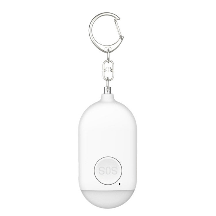 130dB IP44 Waterproof Rechargeable Anti-wolf Alarm Flashlight Intelligent Personal Alarm, English Packaging(White) - Anti-lost Alarm by buy2fix | Online Shopping UK | buy2fix