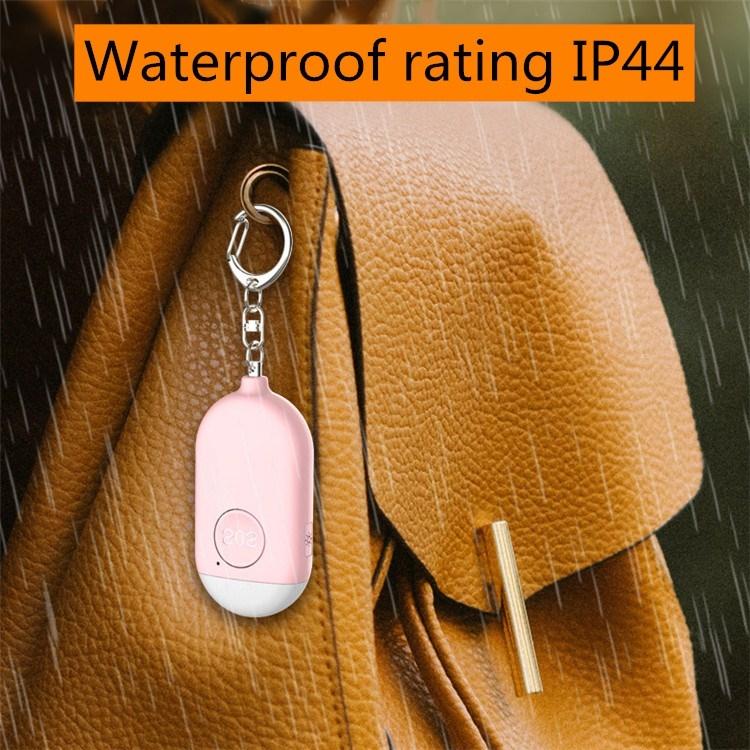 130dB IP44 Waterproof Rechargeable Anti-wolf Alarm Flashlight Intelligent Personal Alarm, English Packaging(White) - Anti-lost Alarm by buy2fix | Online Shopping UK | buy2fix