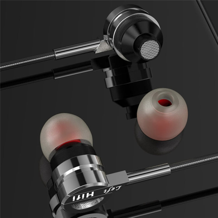 Earphone Headphones D05 Metal Stereo Headset with Mic Earphones Noise Cancelling auriculares Earbud for phone Xiaomi Music(Silver Grey) by buy2fix