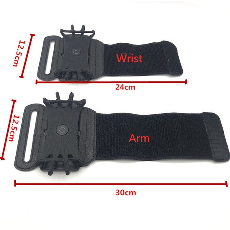 Rotating Arm With Mobile Phone Rack Sports Equipment Arm Bag Creative Outdoor Running Fitness Mobile Phone Bracket, Style:Wrist - Other by buy2fix | Online Shopping UK | buy2fix
