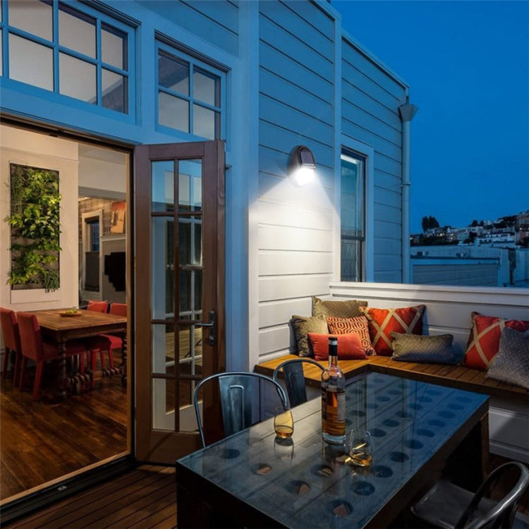 10 LEDs SMD 2835 Solar Powered IP65 Waterproof Outdoor Courtyard LED Wall Light by buy2fix