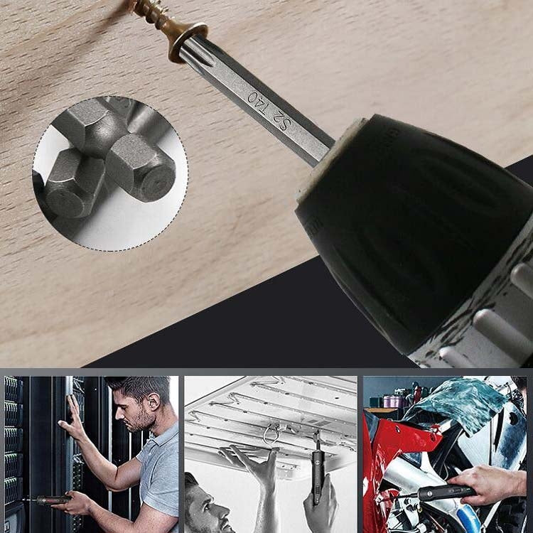 11pcs / Set 75mm Plum Blossom Hollow Bit Multifunctional Peeling Bit Set by buy2fix