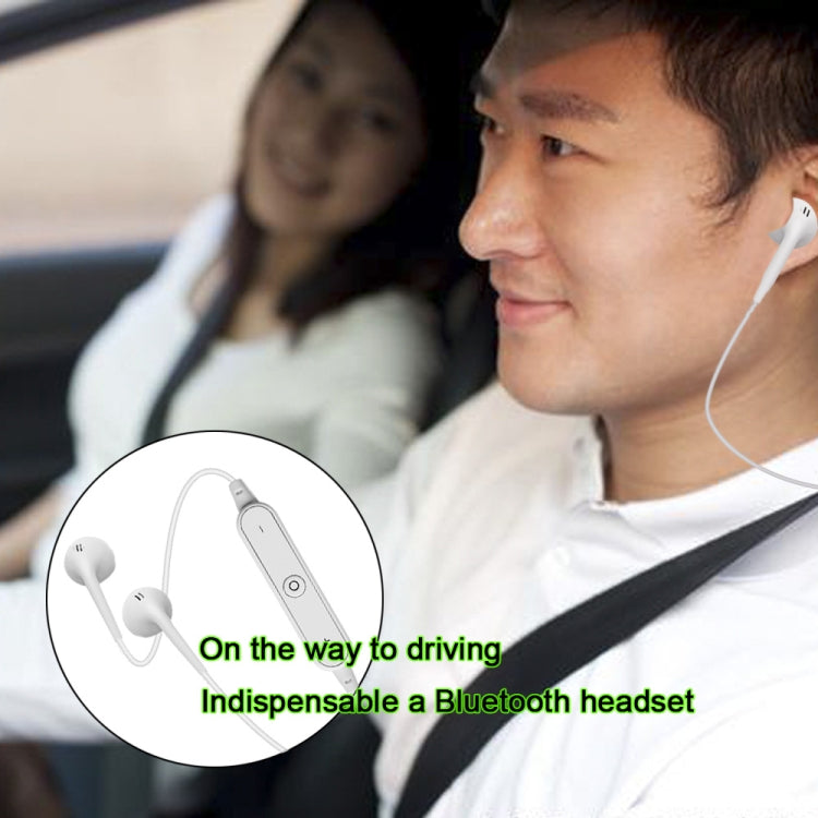 S6 Sport Wireless Bluetooth Earphone for iPhone / Xiaomi / Huawei, with Mic(Black) by buy2fix