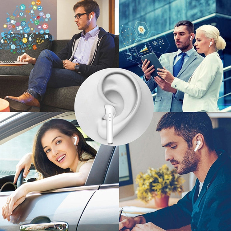 I7s Binaural Wireless Bluetooth Headset TWS Earphone with Charging Bin Plating by buy2fix