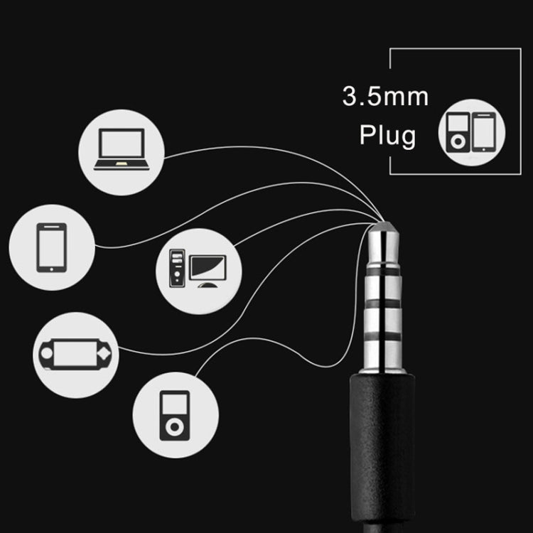 3.5mm Wired Headphones Handsfree Headset In Ear Earphone Earbuds with Mic for Xiaomi Phone MP3 Player Laptop(Red Grey) by buy2fix
