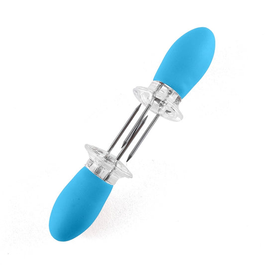 5 Pairs Outdoor BBQ Stainless Steel Corn Fork Fruit Fork Corn Device(Blue) by buy2fix