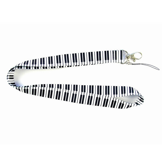 10 PCS Neck Lanyard for Label / ID / Badge / Mobile Phones, Size: 50 x 2cm, Style:Piano - Lanyards & Wrist Straps by buy2fix | Online Shopping UK | buy2fix