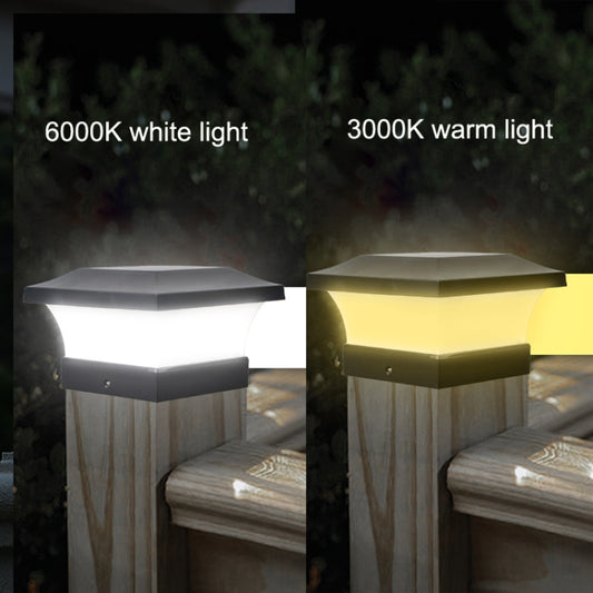 Solar LED Waterproof Outdoor Column Light Courtyard Lighting Lamp(Warm Light) by buy2fix