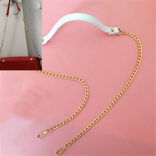 Women Bag PU Leather Chain Long Shoulder Strap Bag Accessories(White) by buy2fix