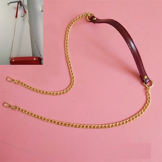 Women Bag PU Leather Chain Long Shoulder Strap Bag Accessories(Purple Red) by buy2fix