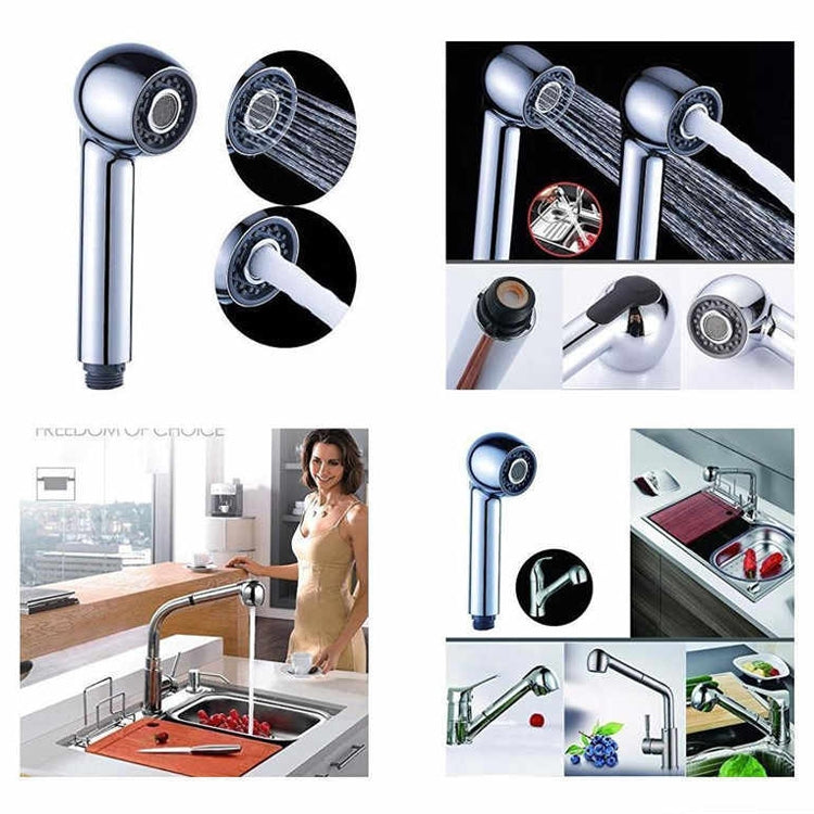 Bathroom Kitchen ABS Handheld Water Saving Pressurization Shower Head by buy2fix