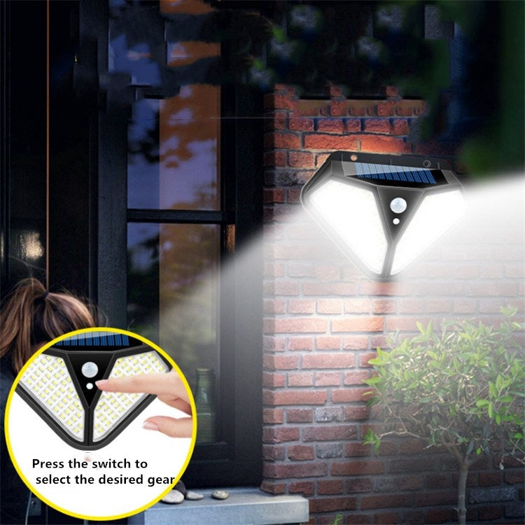 102 LED Solar Wall Lamp Body Induction Garden Lamp Villa Waterproof Outdoor Lighting Street Lamp by buy2fix