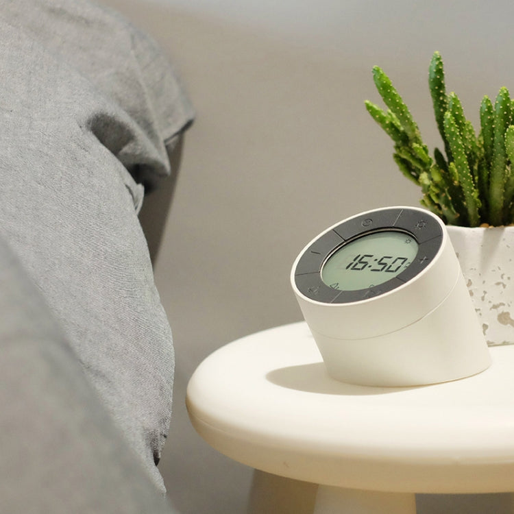 Simple Home Creative Multi-function Charging Stepless Dimming Alarm Clock Night Light(Gray) by buy2fix