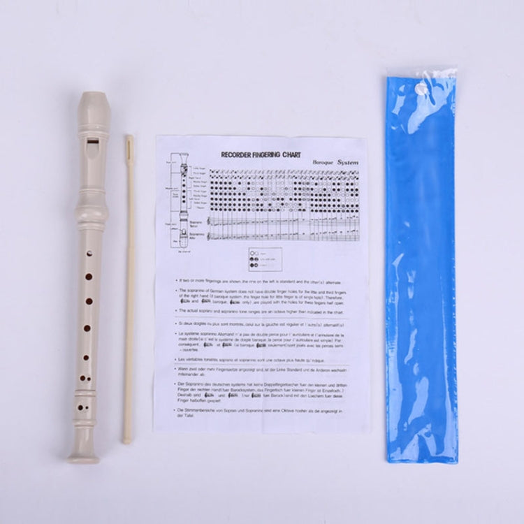5 PCS SW8 Swan 8-hole Student Children Plastic Clarinet German Treble Flute(Yellow) - Wind Instrument Accessories by buy2fix | Online Shopping UK | buy2fix