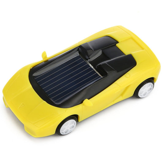 3PCS Solar Toys Car Powered Mini Car Racer Toy For Kids(Yellow) by buy2fix
