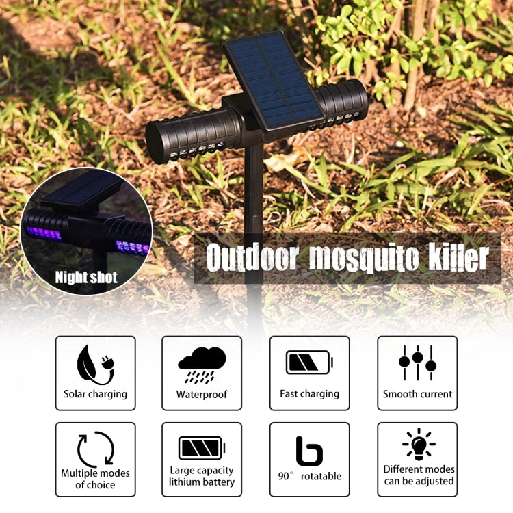 Solar Mosquito Killer Outdoor Waterproof Garden Light Villa Outdoor Mosquito Trap by buy2fix