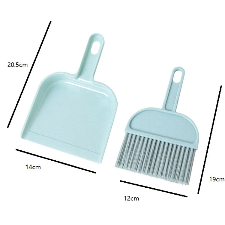 Household Mini Broom Desktop Small Broom Keyboard Brush Cleaning Tool Set Random Color by buy2fix