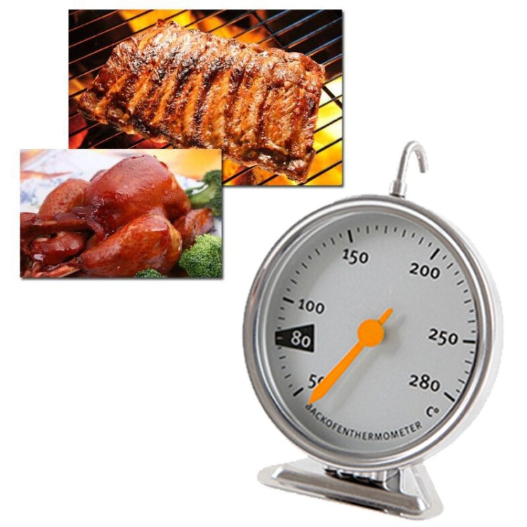 Hanging High Temperature Resistance Stainless Steel Oven Thermometer Kitchen Tools by buy2fix