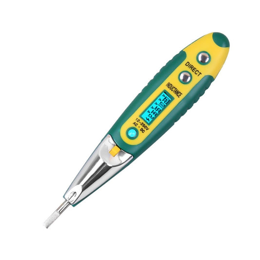 High Precision Electrical Tester Pen Screwdriver 220V AC DC Outlet Circuit Voltage Detector Test Pen with Night Vision, Specification:Digital Display Pen (Card) by buy2fix