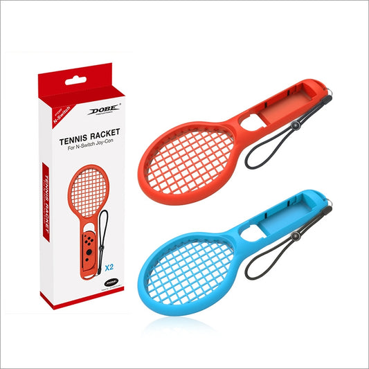 BODE Left and Right Small Handle Tennis Racket NS Game Grip Sports Game Handle TNS1843 for Switch(Red and blue) by BODE