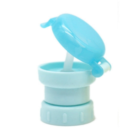Children Portable Bottled Drinks Anti-overflow Anti-squash Replacement Straw Cap(Blue) by buy2fix