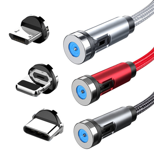 CC56 8Pin Magnetic Interface Dust Plug Rotating Data Charging Cable, Cbale Length: 2m(Red) by buy2fix