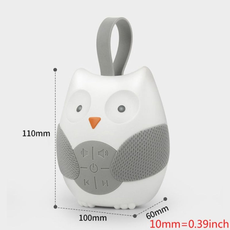 Baby Bedside Hanging Bell Sound Soothing Sleep Soft Owl Music Box Toy(White) by buy2fix