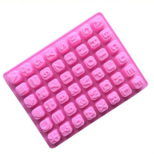 Stars Shape English Alphabet Silicone Chocolate Mold DIY Ice Handmade Soap Mold by buy2fix