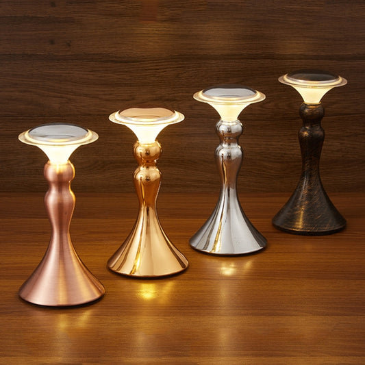 HT-TD2W1 LED Charging Restaurant Bar Decoration Table Lamp, Plug Type:EU Plug(Charging Type Red Bronze) by buy2fix