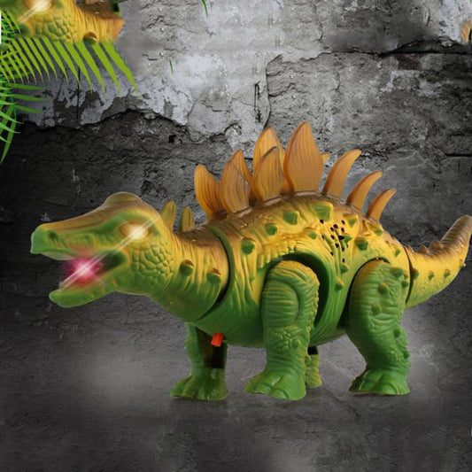 Simulation Luminous Sound Electric Universal Dinosaur Model Toy Boy Gift(Stegosaurus) by buy2fix