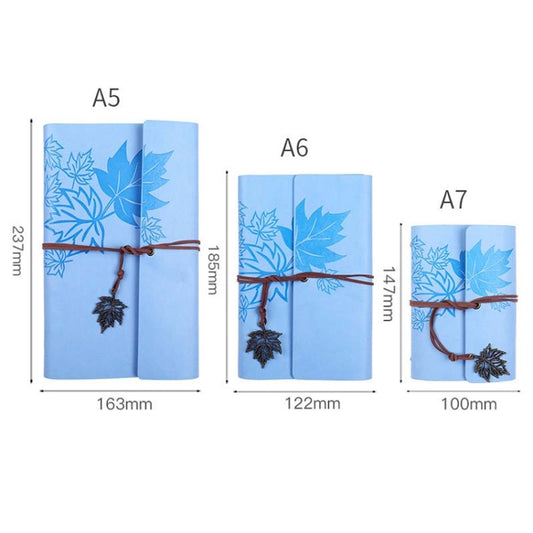 A7 PU Maple Retro Straps Handbook Loose-leaf Notebook(Pink) by buy2fix