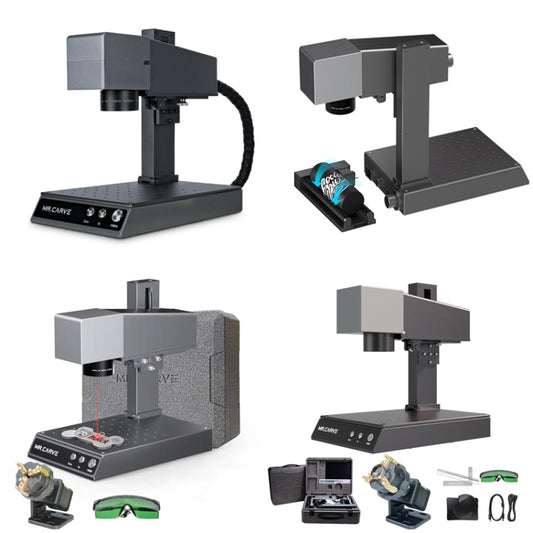 DAJA M1 Pro 2W Metal Nameplate High Precision Characters Laser Carving Machine, Style:M1pro+RT5 Rotating Shaft(US Plug) by DAJA