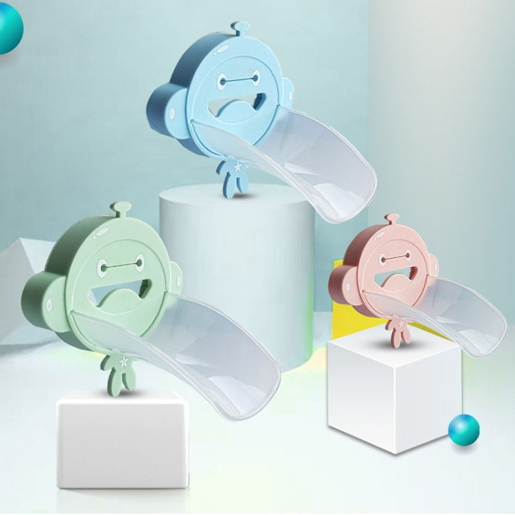 Silicone Monkey Shape Children Cartoon Faucet Water Sink Baby Hand Washing Auxiliary Extender(Pink) by buy2fix