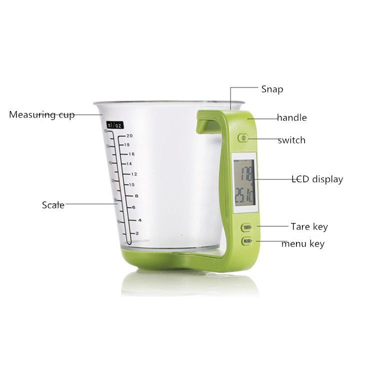 1000g / 1g Kitchen Electronic Scales Electronic Measuring Cup Baking DIY Measuring Tool(Red) by buy2fix