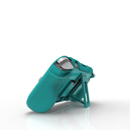 For Switch Lite Protective Shell Game Card Box Protective Sleeve Bracket Grip(Pure green) by buy2fix