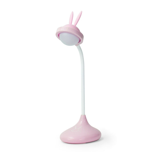 Rabbit Touch Desk Lamp USB Charging Eye Protection Creative Student Reading Bedroom Folding Bedside Light(Pink) by buy2fix