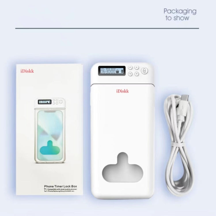 IDISKK Cell Phone Lock Box With Timer For Mobile Phones Within 6.7 Inch by IDISKK
