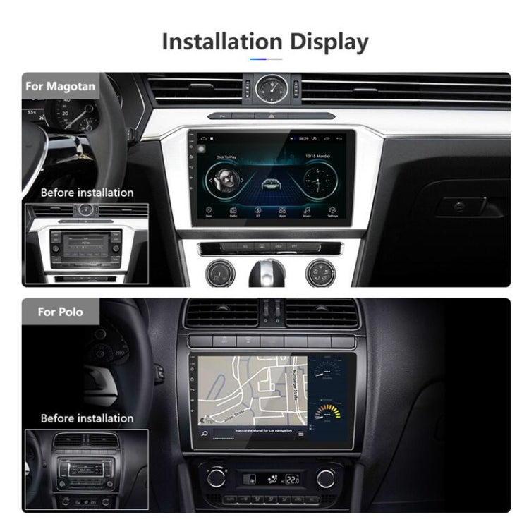 Universal Machine Android Smart Navigation Car Navigation DVD Reversing Video Integrated Machine, Size:10inch 2+16G, Specification:Standard+4 Lights Camera by buy2fix