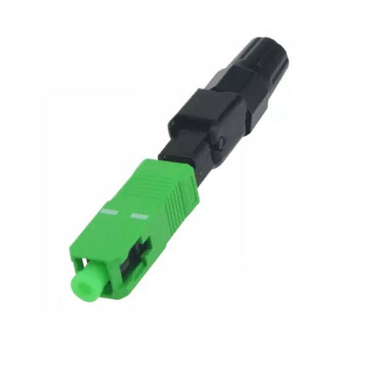 10 PCS FTTH SC APC Single-Mode Fiber Optic Quick Connector(Green) by buy2fix