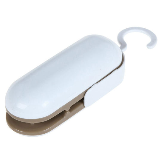 Household Mini Heat Sealing Machine Package Sealer Clamps(Brown) by buy2fix